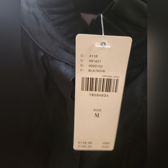 NWT By Anthropologie Cutwork Peasant Button Down Blouse SZ MEDIUM - Picture 8 of 15